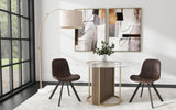 Bassett Brushed Gold / Cast Glass Marisa Cocktail Table