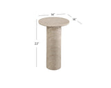 Bassett Gray Marble Claude Accent Table