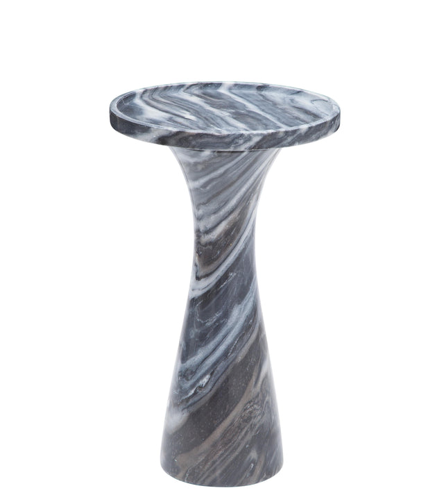 Bassett Grey Marble Baird Gray Accent Table