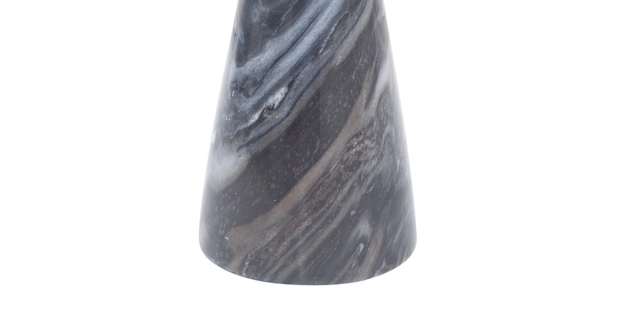 Bassett Grey Marble Baird Gray Accent Table