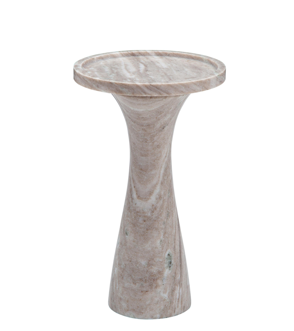 Bassett Beige Marble Baird Beige Accent Table
