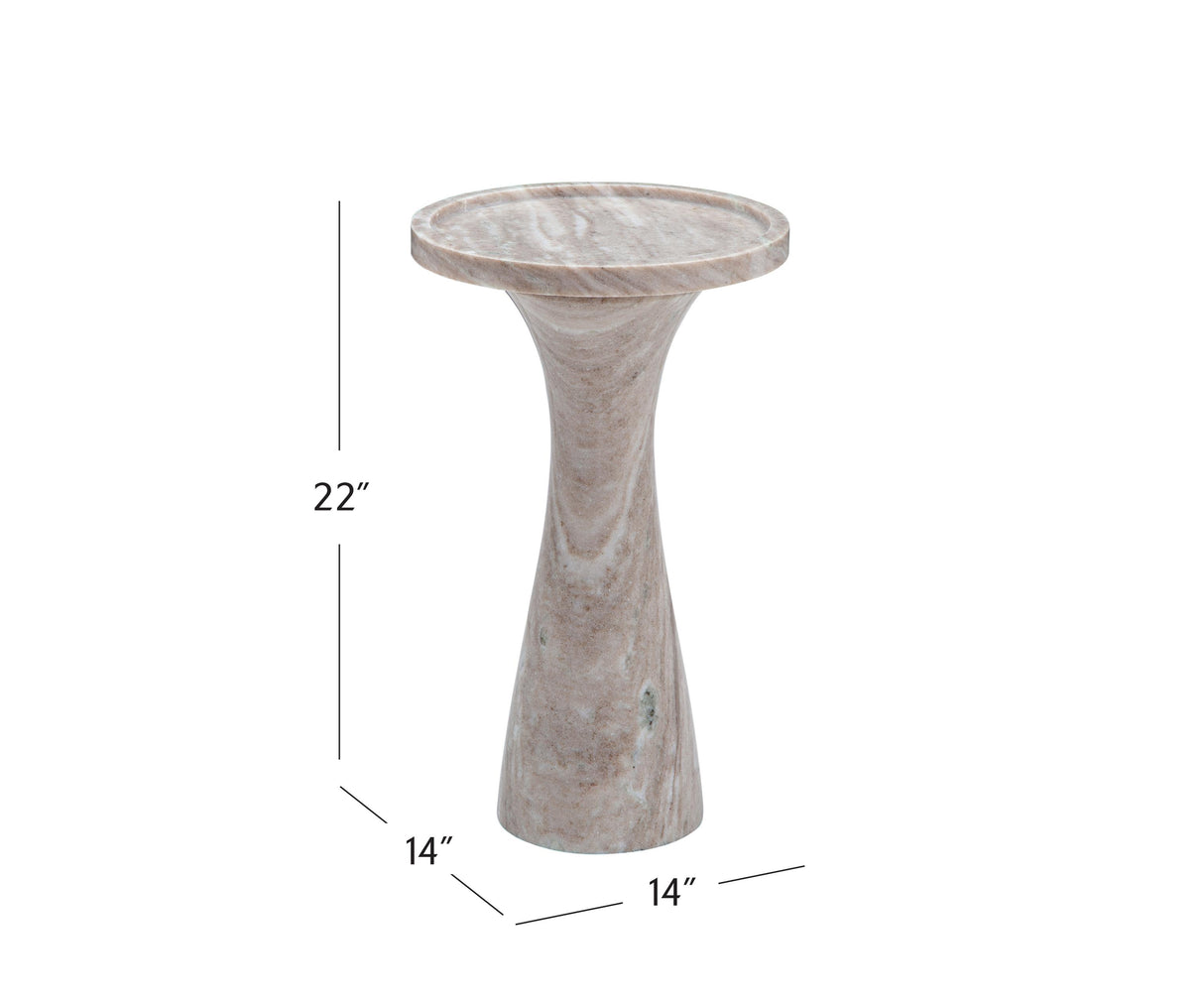 Bassett Brown Baird Beige Accent Table