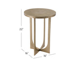 Bassett Gold Ava Accent Table