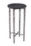 Bassett Silver/ Black Marble Mendez Accent Table