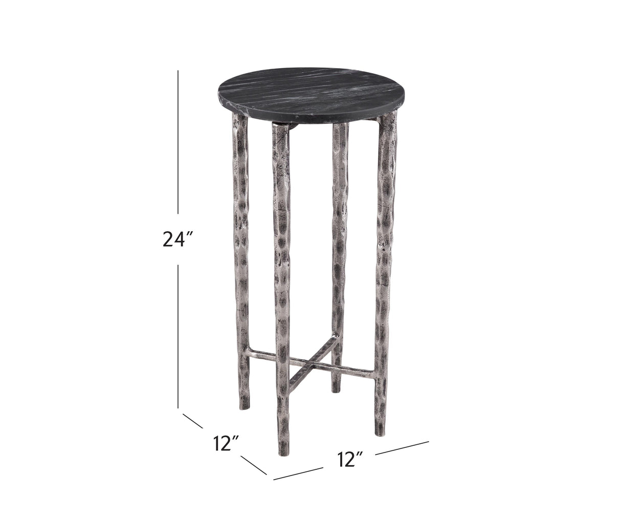 Bassett Silver Mendez Accent Table