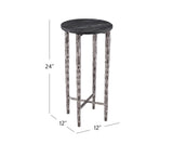 Bassett Silver Mendez Accent Table