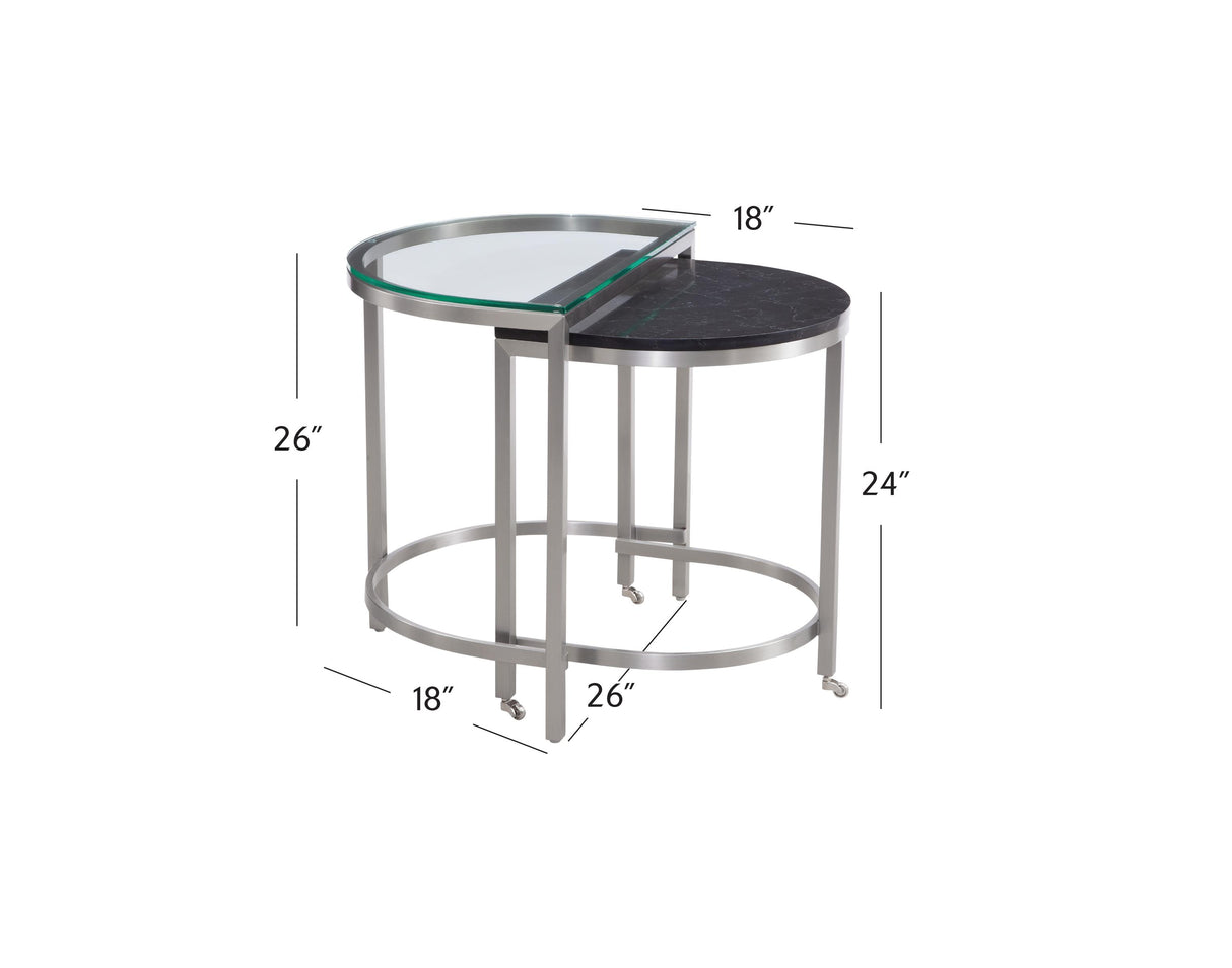 Bassett Black Hensley Bunching End Table
