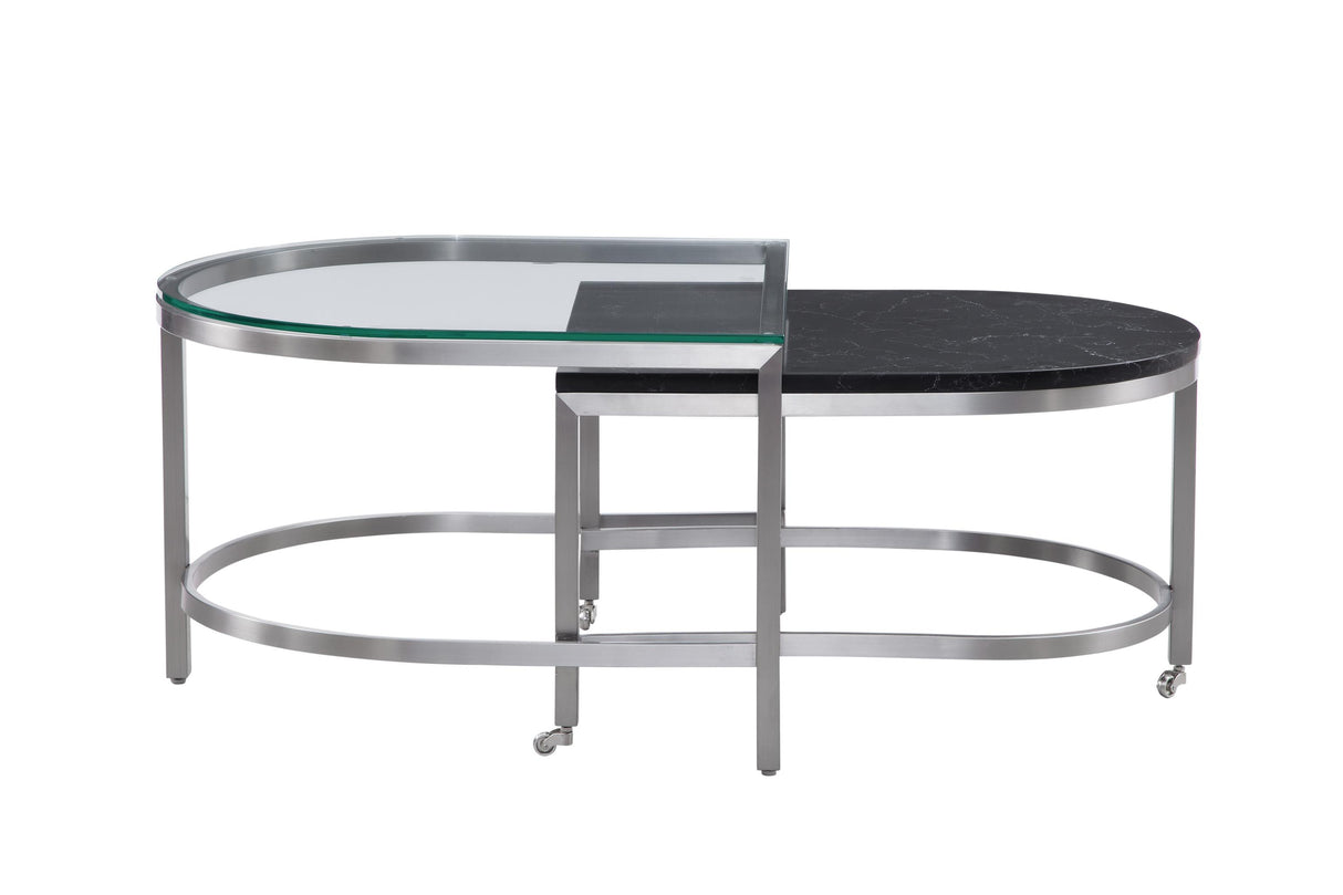 Bassett Black Hensley Bunching Cocktail Table