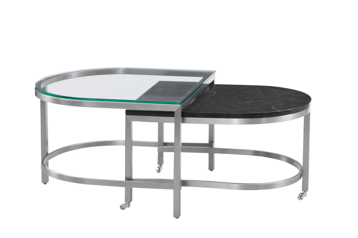 Bassett Black Hensley Bunching Cocktail Table
