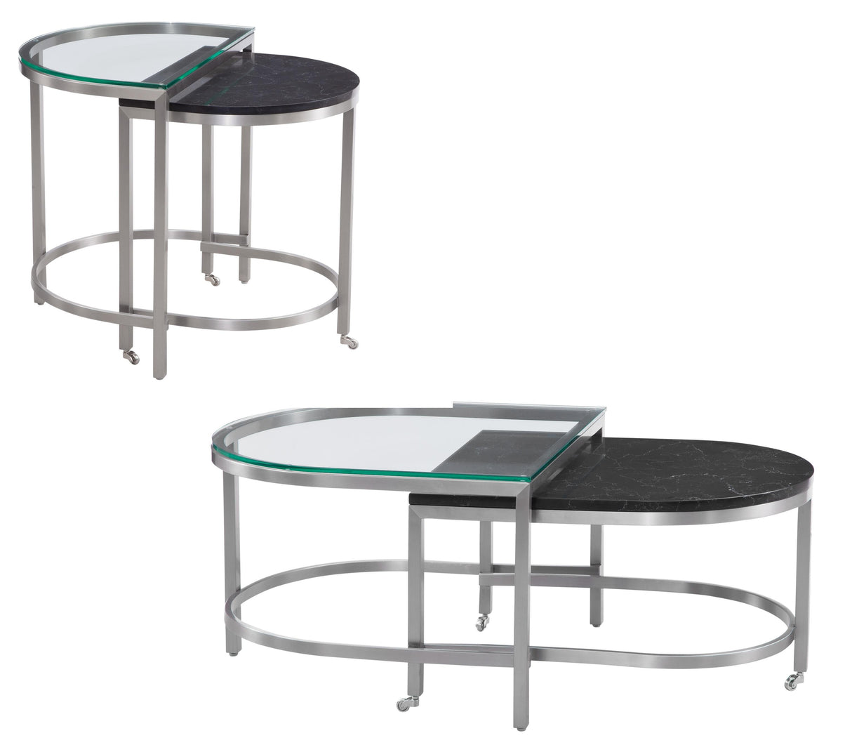 Bassett Black Hensley Bunching Cocktail Table