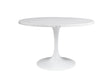 Bassett White Marble/White Dunham Dining Table