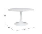 Bassett White Dunham Dining Table