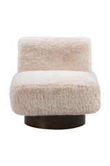 Bassett Beige Amaya Swivel Accent Chair