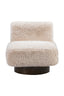 Bassett Beige Amaya Swivel Accent Chair