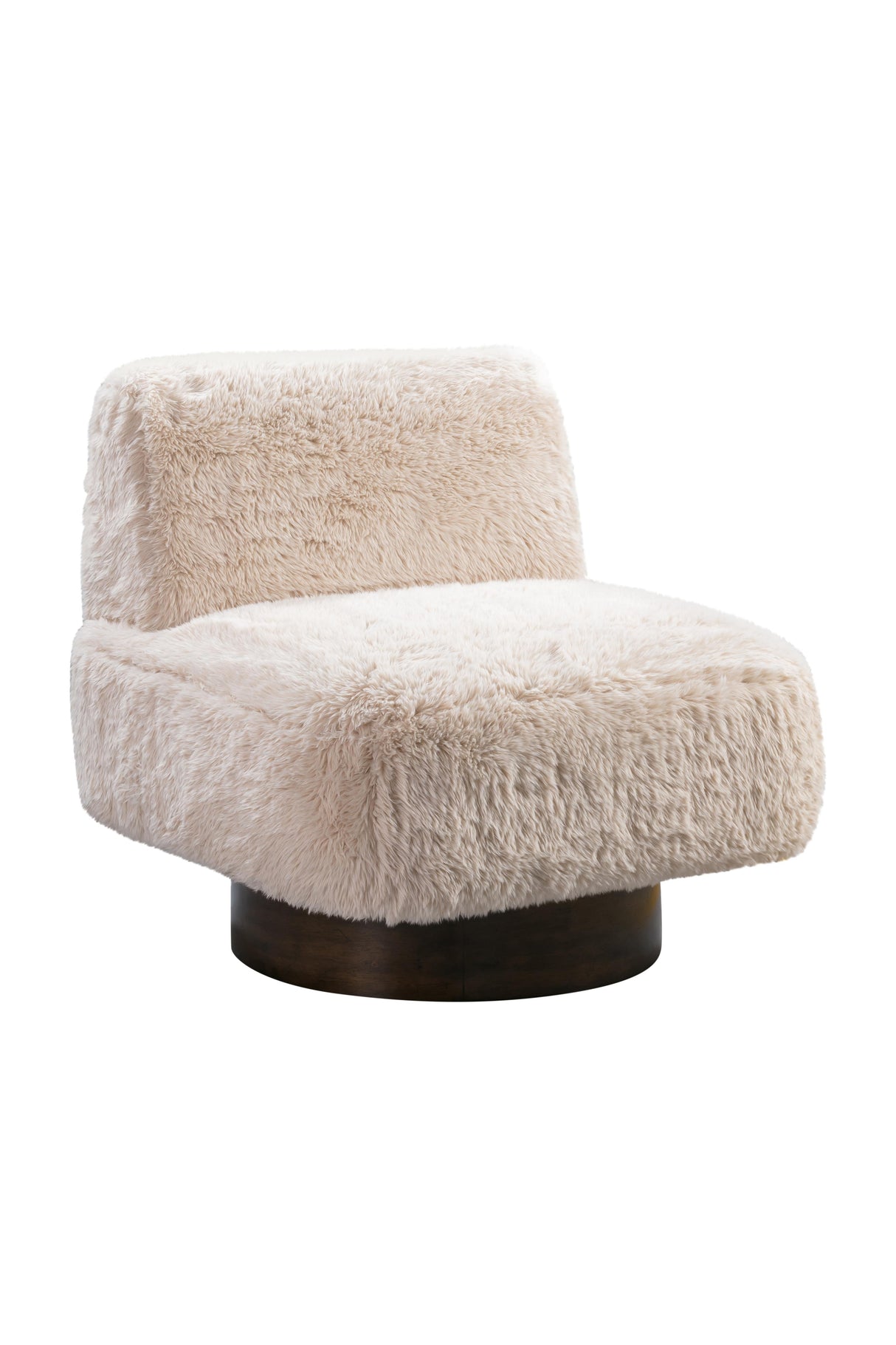 Bassett Beige Amaya Swivel Accent Chair