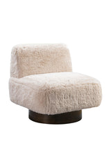 Bassett Beige Amaya Swivel Accent Chair