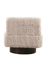 Bassett Beige Amaya Swivel Accent Chair