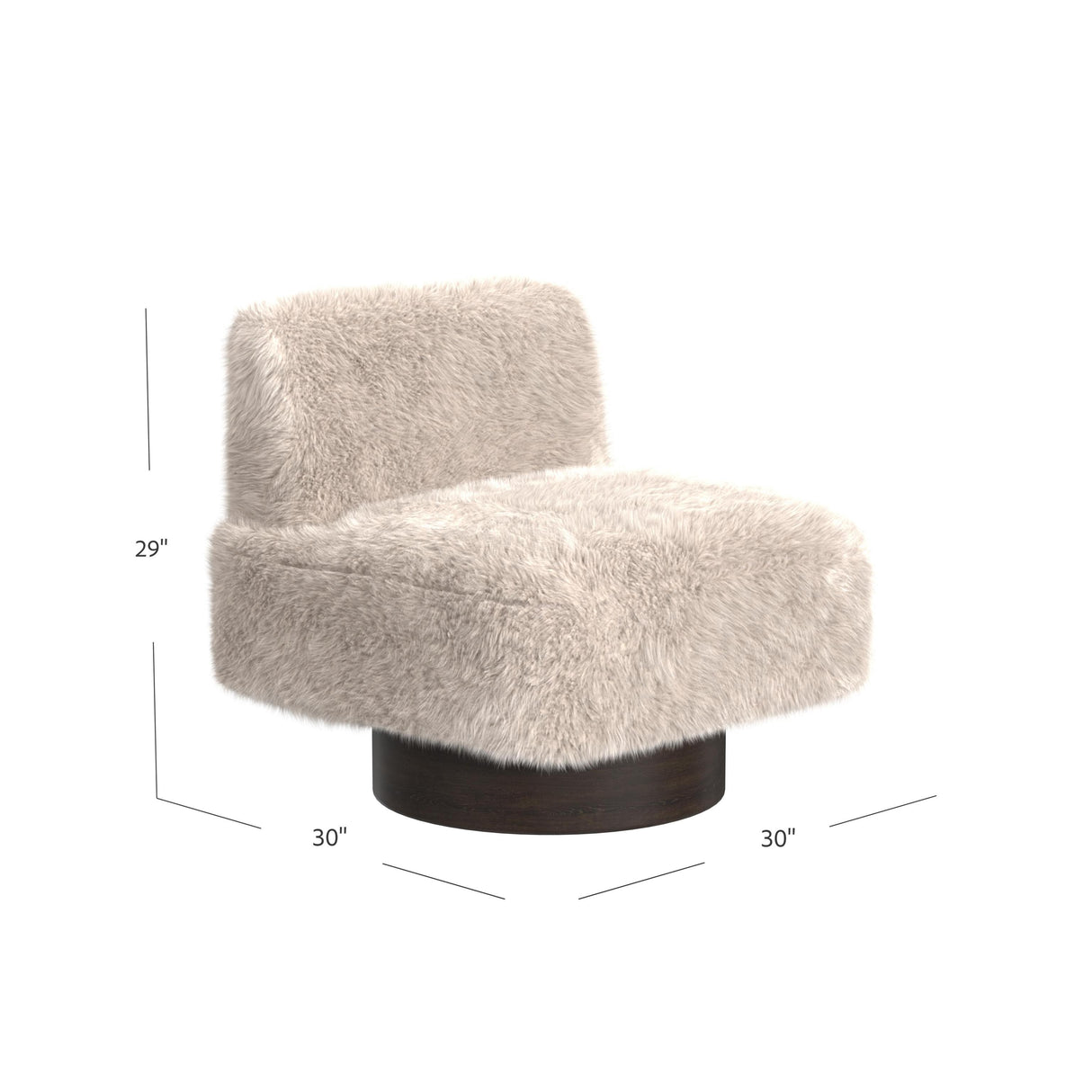 Bassett Beige Amaya Swivel Accent Chair