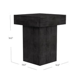 Bassett Dusty Black Padula Square End Table