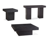 Bassett Duty Black Mango Padula Large End Table