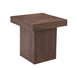 Bassett Dark Brown Mango Padula Brown Oak Large End Table
