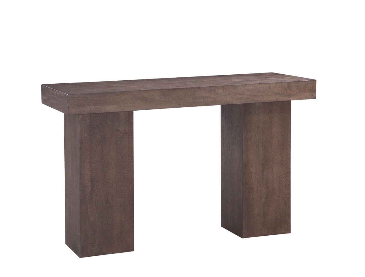 Bassett Dark Brown Mango Padula Brown Oak Console