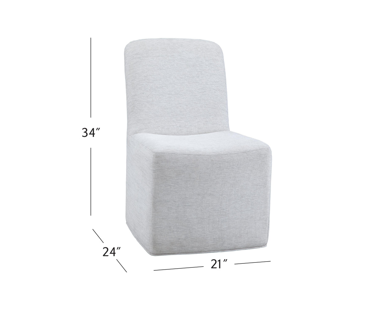 Bassett Gray Oytser Meyer Dining Chair Set of 2