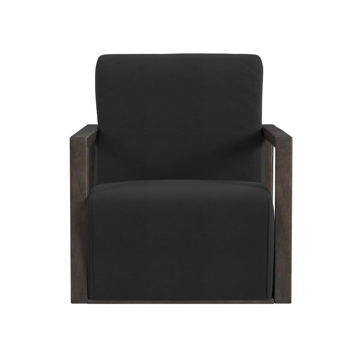 Bassett Velvet Smoke Asher Accent Chair