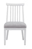 Bassett Bright White Oak/Brushed Nickel Nadine Dining Chair Set of 2