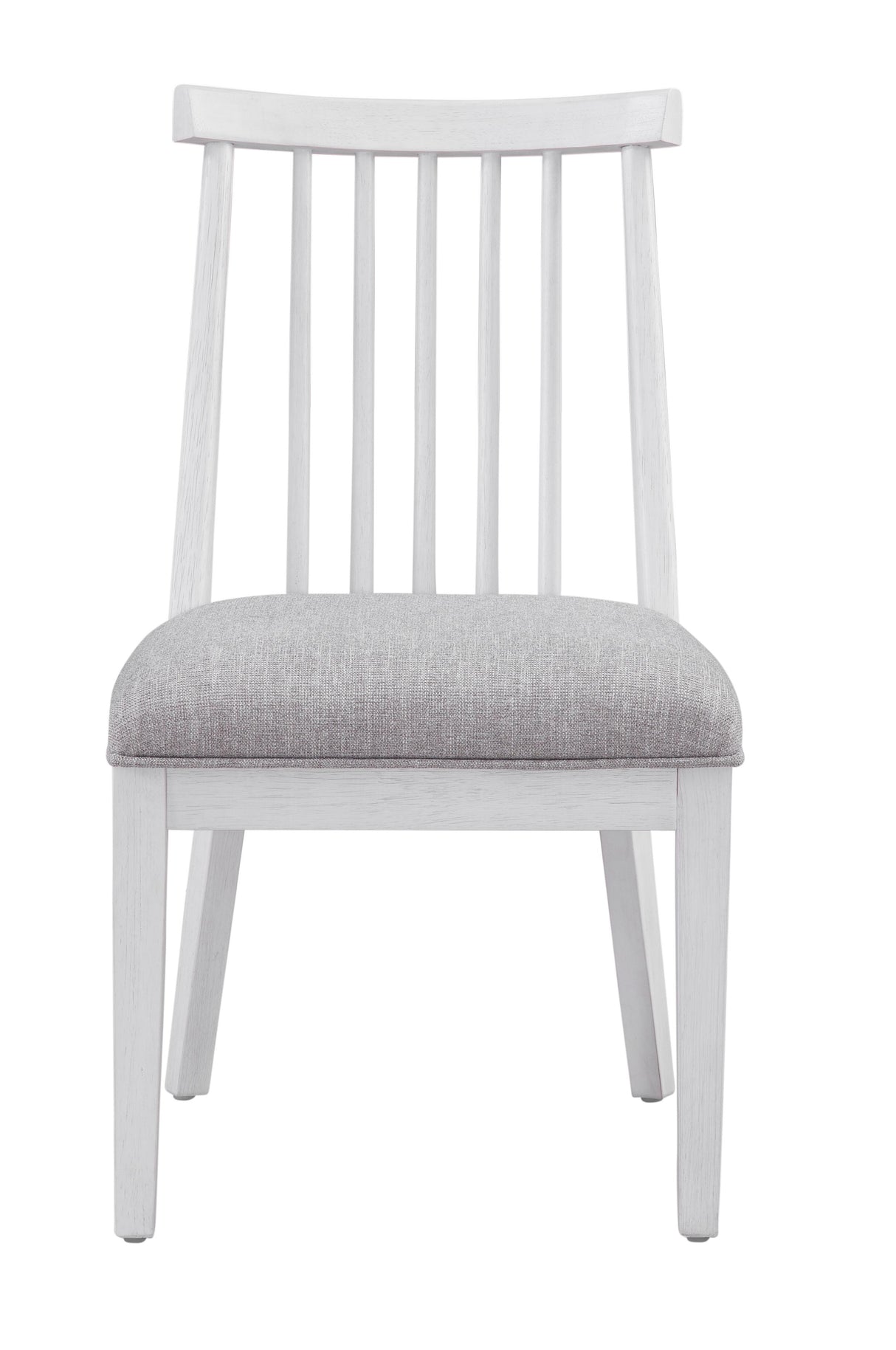 Bassett Bright White Oak/Brushed Nickel Nadine Dining Chair Set of 2