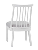 Bassett Bright White Oak/Brushed Nickel Nadine Dining Chair Set of 2