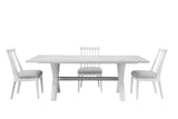Bassett Bright White Oak/Brushed Nickel Nadine Dining Chair Set of 2
