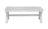 Bassett Bright White Oak/Brushed Nickel Nadine Cocktail Table