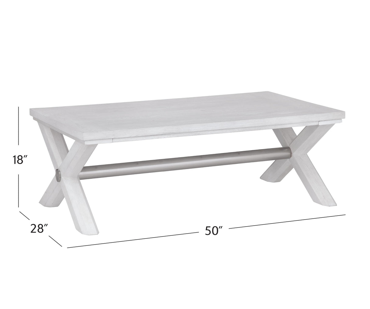 Bassett White Nadine Coffee Table