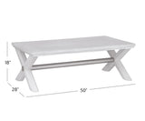 Bassett White Nadine Coffee Table