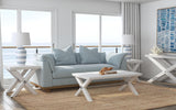 Bassett Bright White Oak/Brushed Nickel Nadine End Table