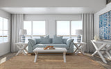 Bassett Bright White Oak/Brushed Nickel Nadine End Table