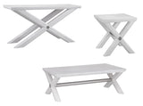 Bassett Bright White Oak/Brushed Nickel Nadine End Table