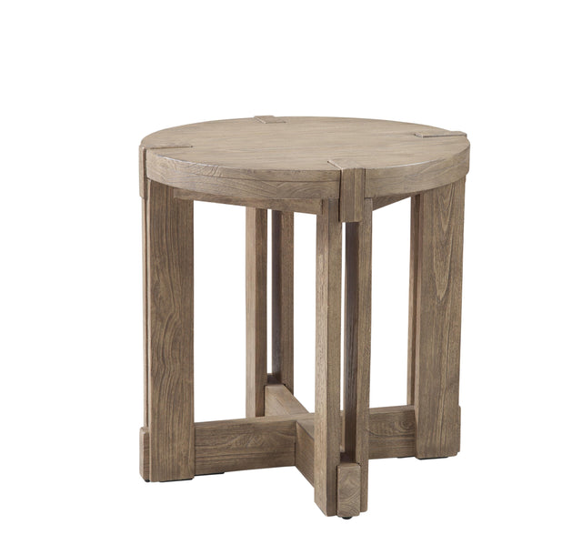 Bassett Natural Mindi Wood McGuire End Table