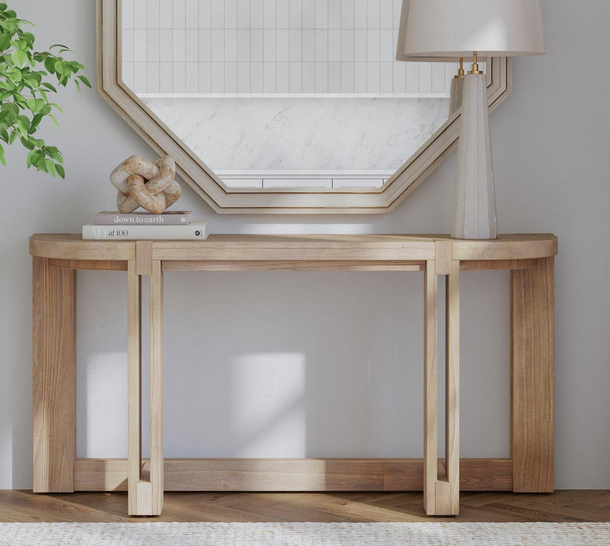Bassett Natural Mindi McGuire Console Table