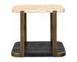 Bassett Brze Metal Frame W Trvertne & Esprso Avalon End Table