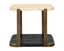 Bassett Brze Metal Frame W Trvertne & Esprso Avalon End Table