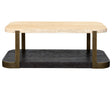 Bassett Brze Metal Frame W Trvertne & Esprso Avalon Cocktail Table