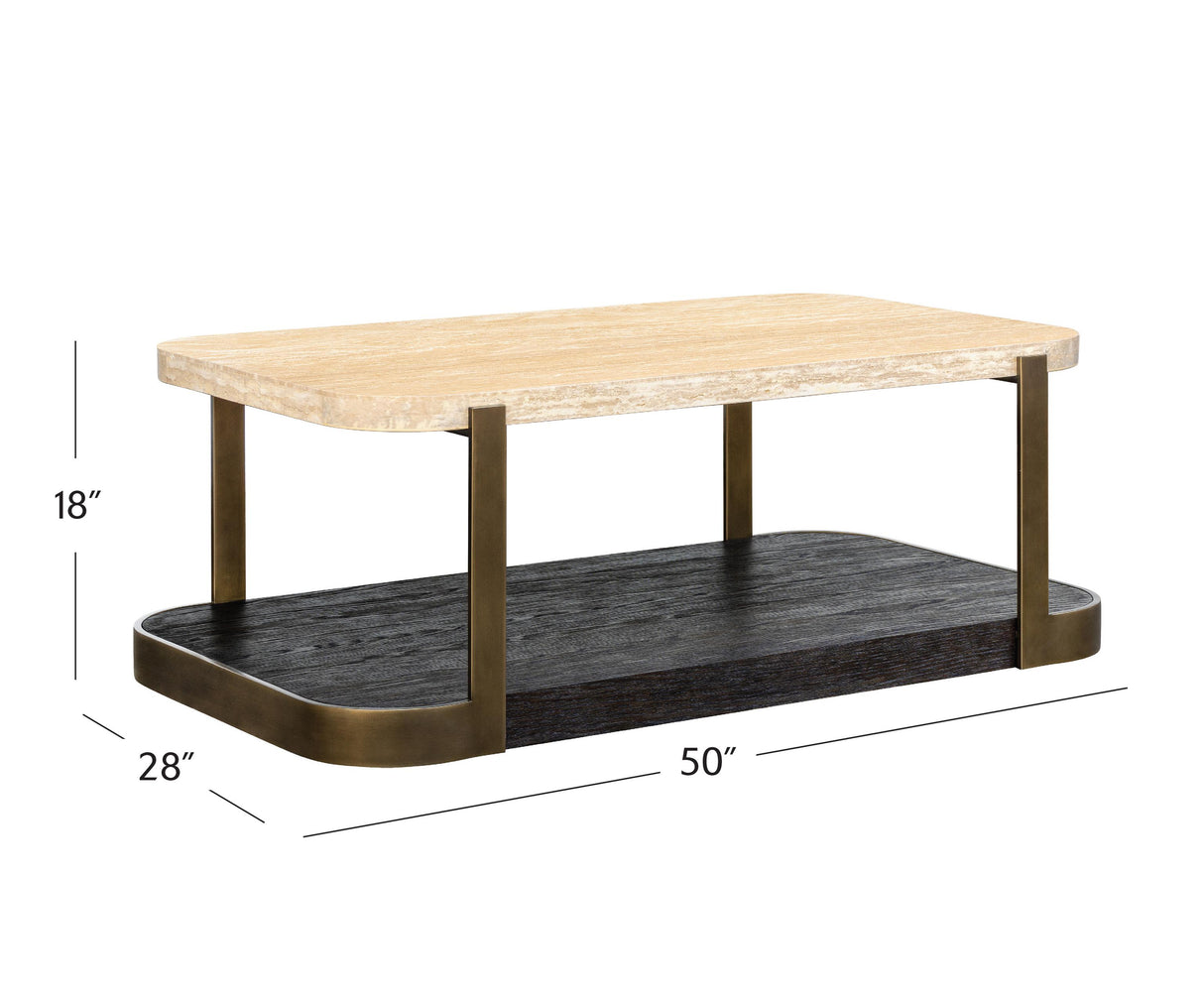 Bassett Brown Avalon Coffee Table