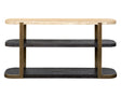 Bassett Brze Metal Frame W Trvertne & Esprso Avalon Console Table