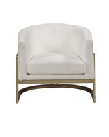Bassett Ivory / Brushed Gold Frame Neve Accent Chair