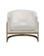 Bassett Ivory / Brushed Gold Frame Neve Accent Chair