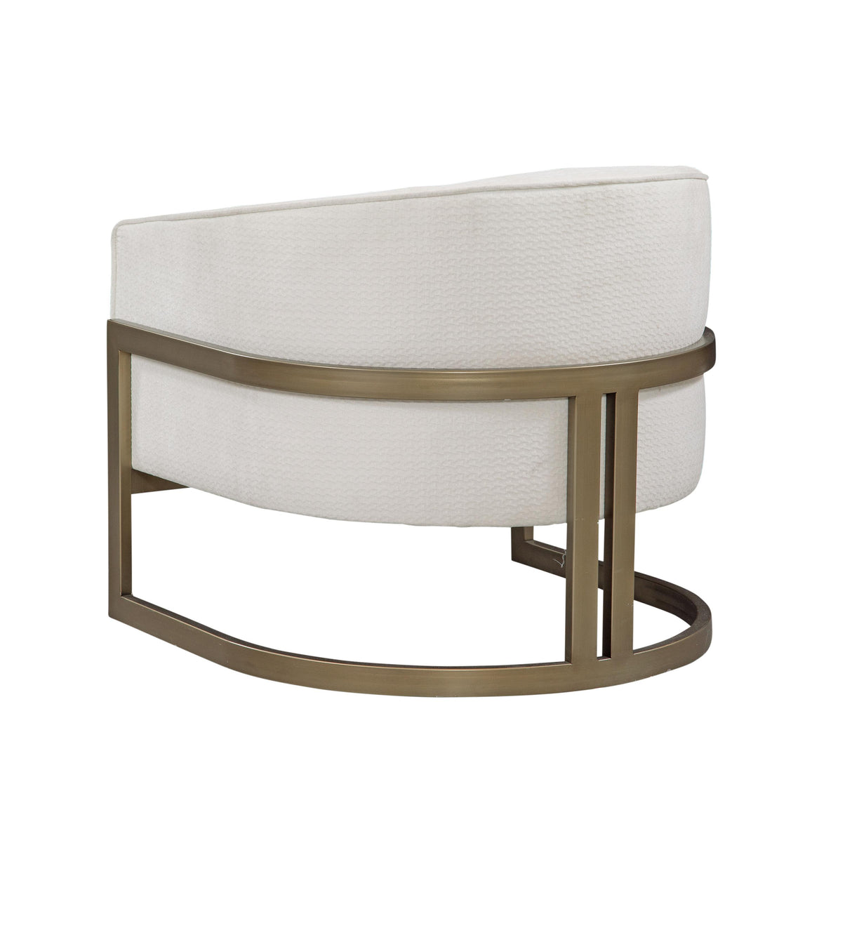 Bassett Ivory / Brushed Gold Frame Neve Accent Chair