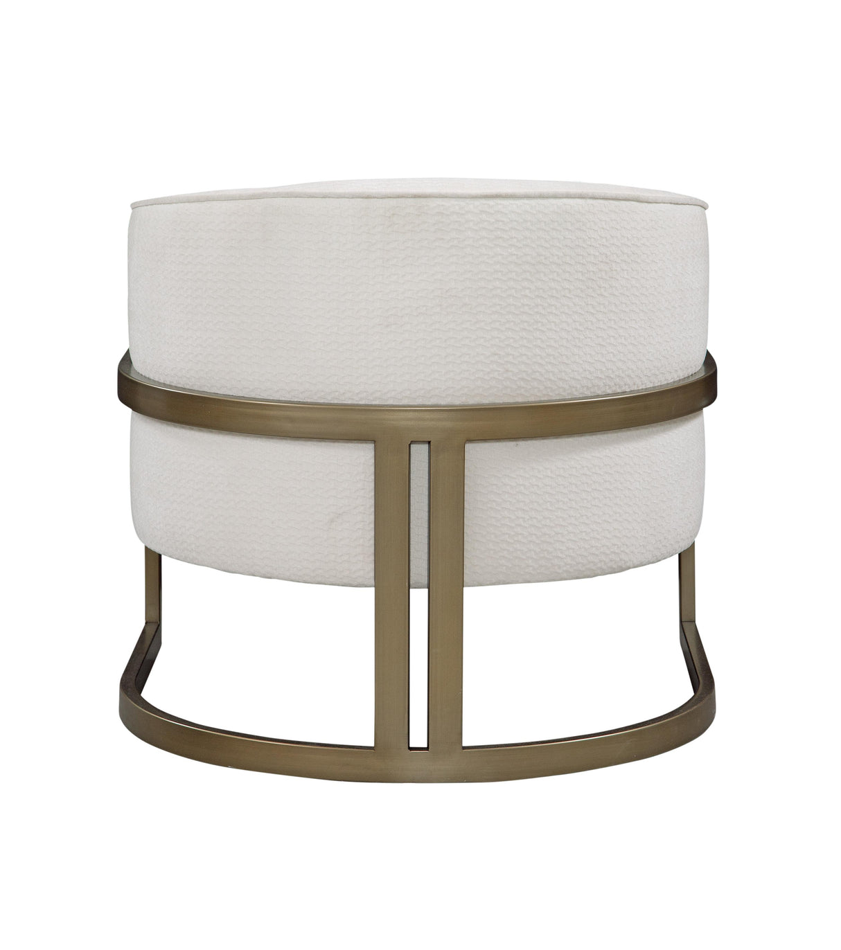 Bassett Ivory / Brushed Gold Frame Neve Accent Chair