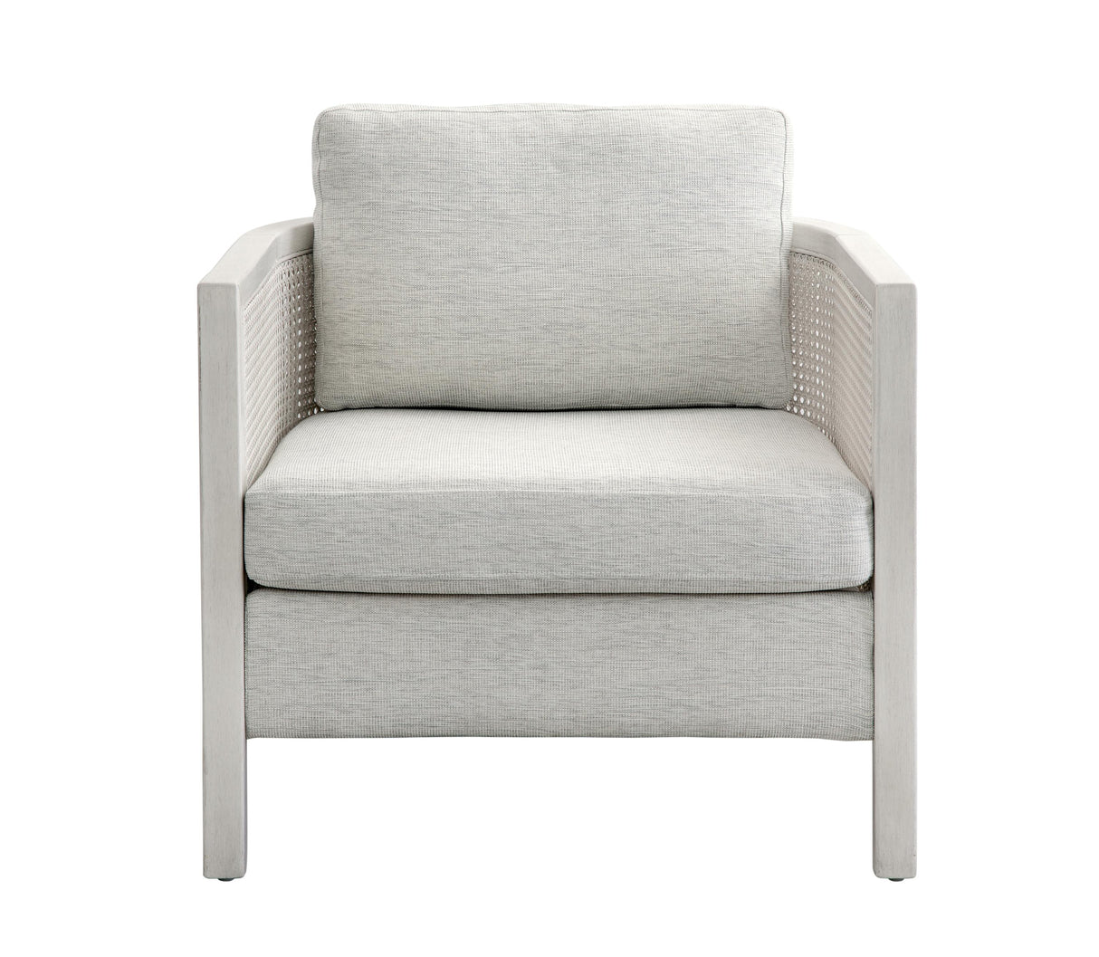 Bassett Hampstead Oyster/ White Wash Wood Frame w/ Cane Mylo Accent Chair